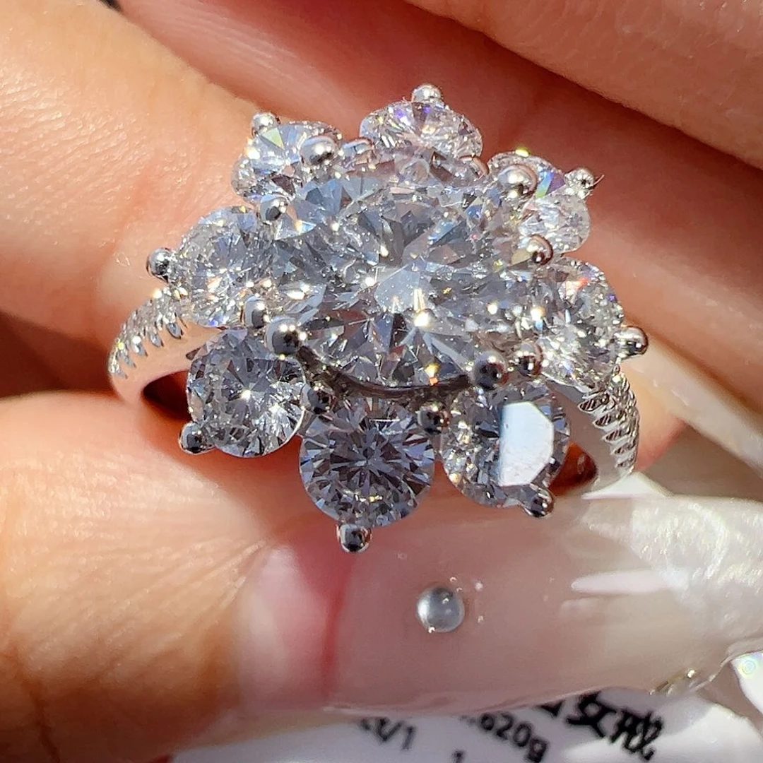 实验室培育钻石18K金镶嵌1.034