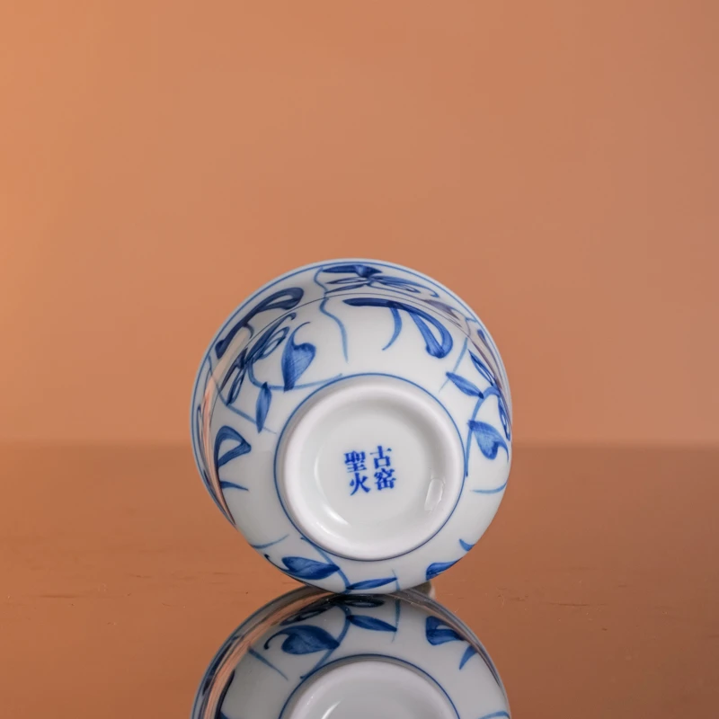 古窑圣火茶花桶杯