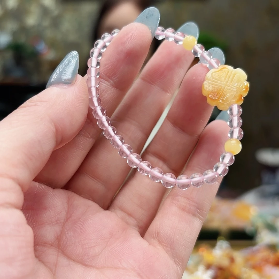 未镶嵌琥珀手链琥珀