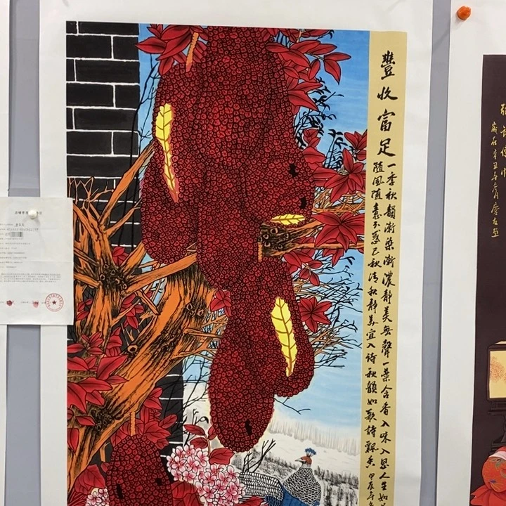 手绘作品等多种形式进行