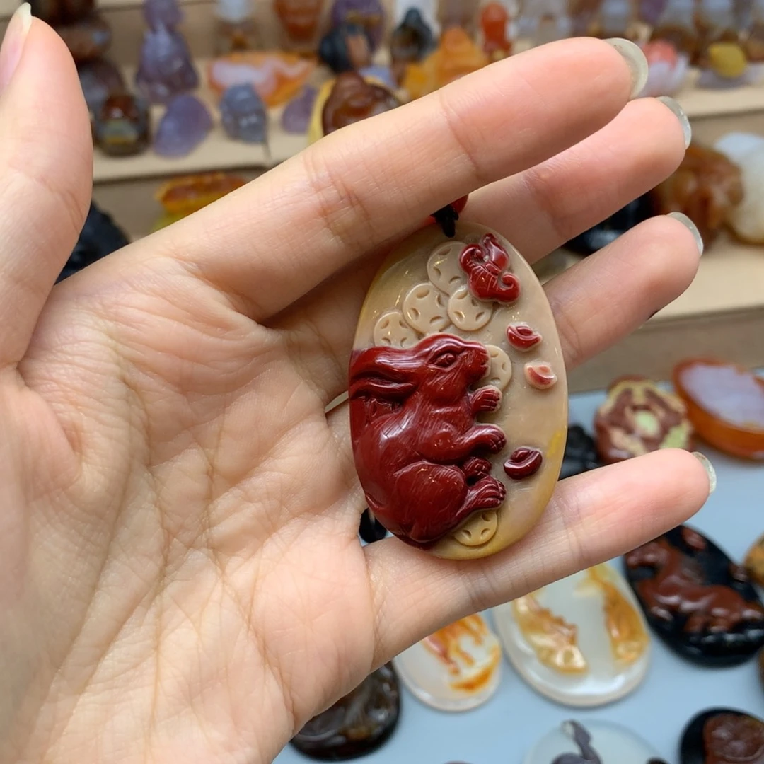 未镶嵌吊坠(赠链)玛瑙/玉髓