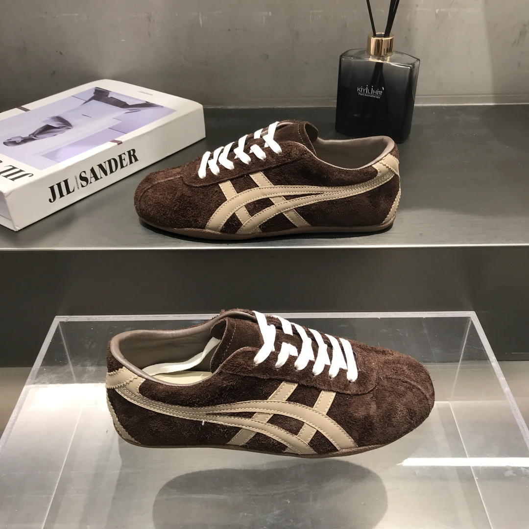 头层牛皮平底德训鞋女2025秋季新款柔软透气百搭阿甘鞋休闲运动鞋