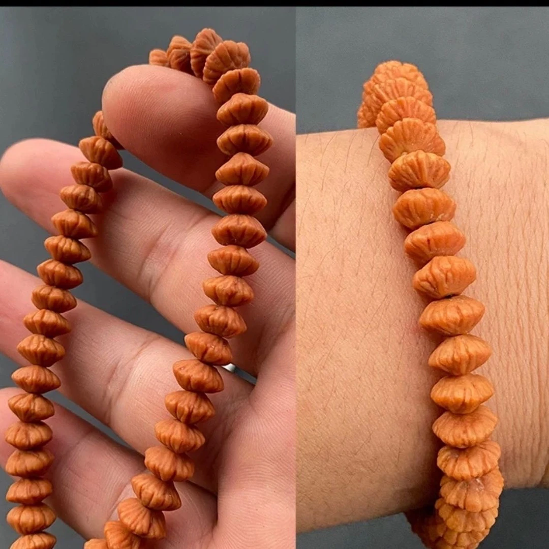 九华山金叶莲花菩提(经典单圈手串)男女同款