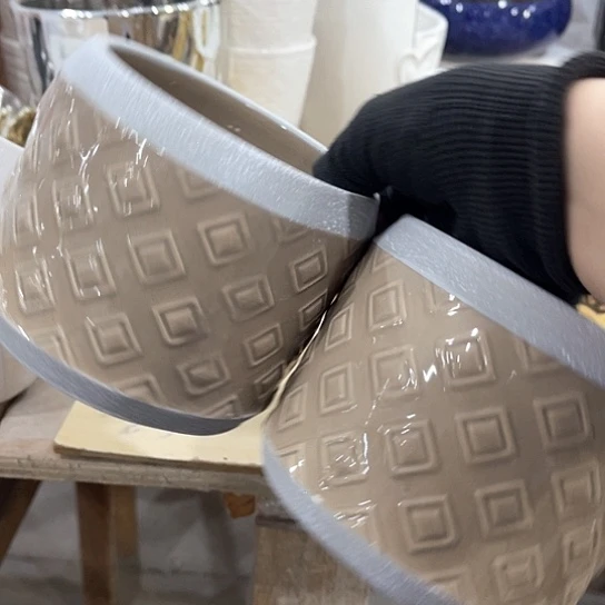 外贸尾货多肉绿植陶瓷花盆