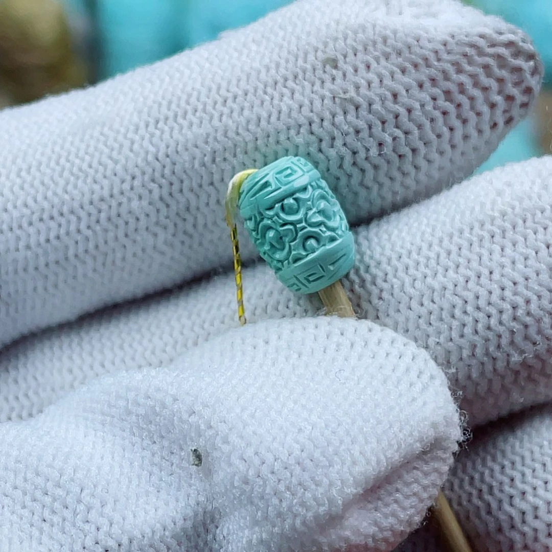 未镶嵌绿松石珠宝奇石配饰卡7❌10