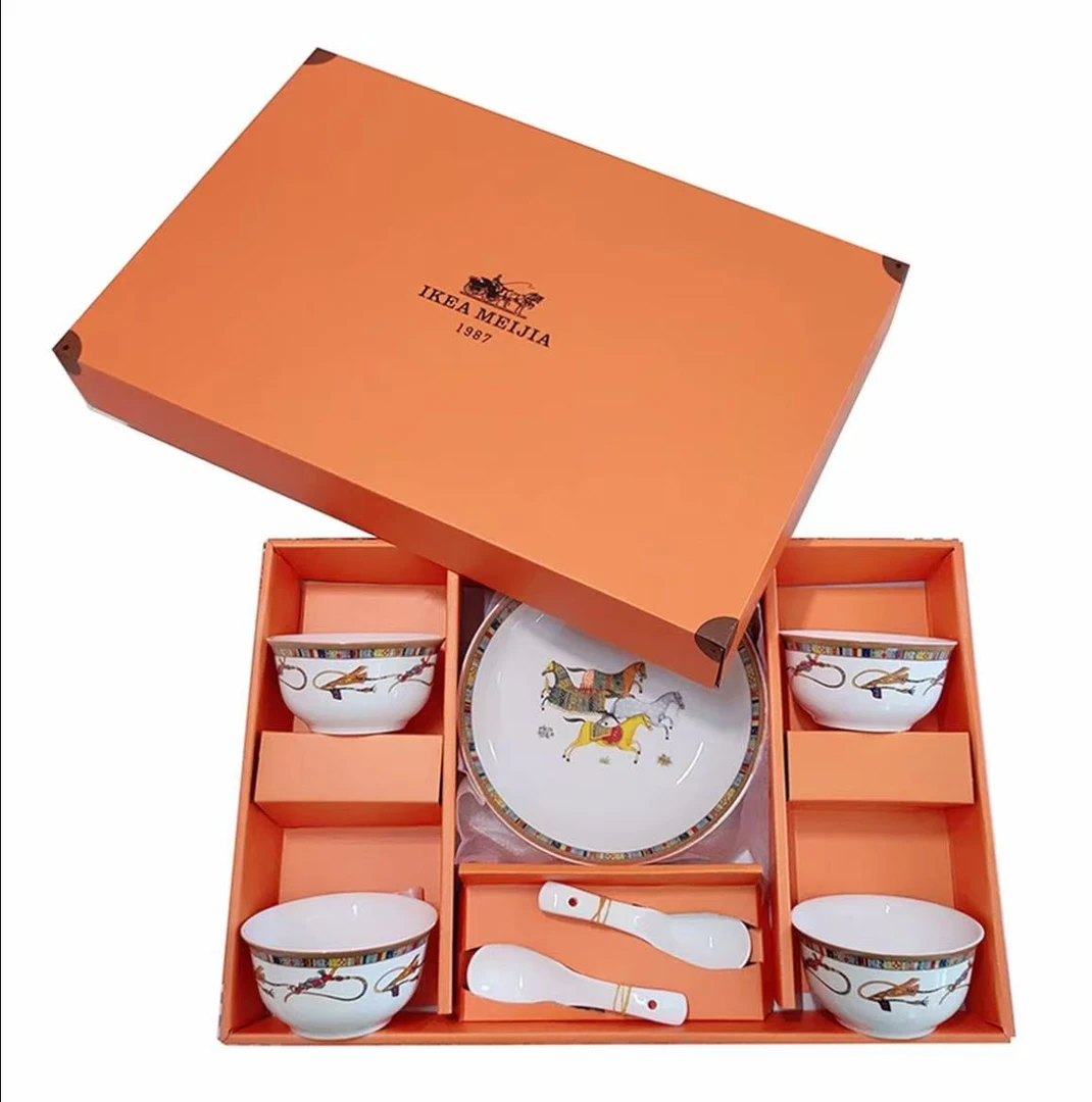 家用碗碟勺餐具套装