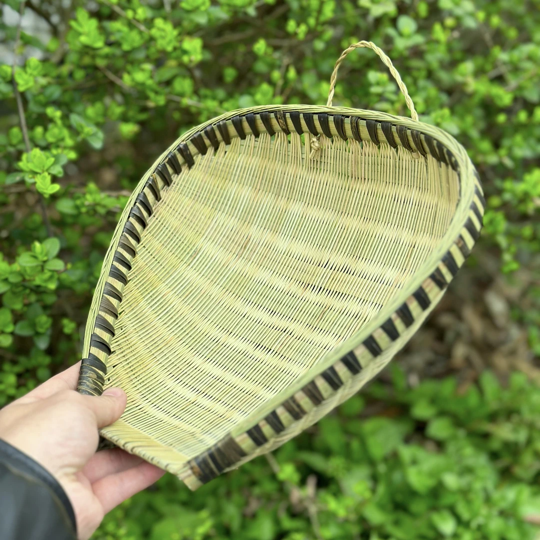 【全青皮竹编筲箕】竹编筐洗菜筐沥米饭收纳筐精品蜀南竹海竹制品