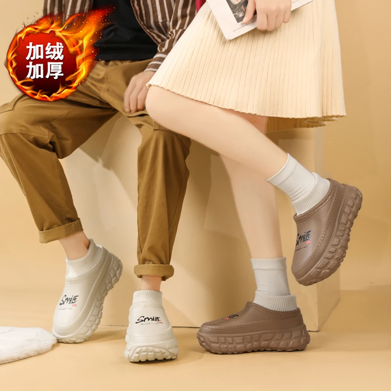 男士雪地靴情侣款休闲防水厚底防滑加厚棉靴加绒户外潮流耐磨女靴