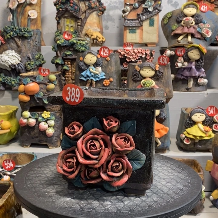 微瑕389 号陶然花器手工花盆