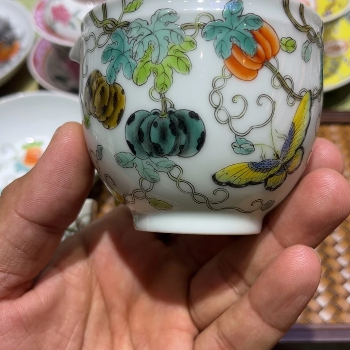 纯手绘精品盖碗杯