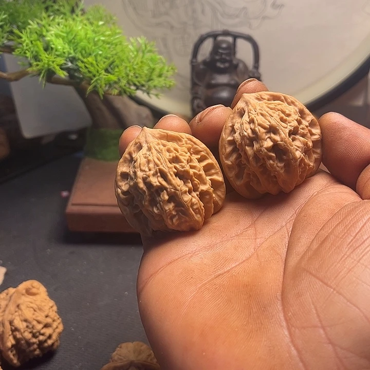 文玩核桃吊坠42盘龙虎