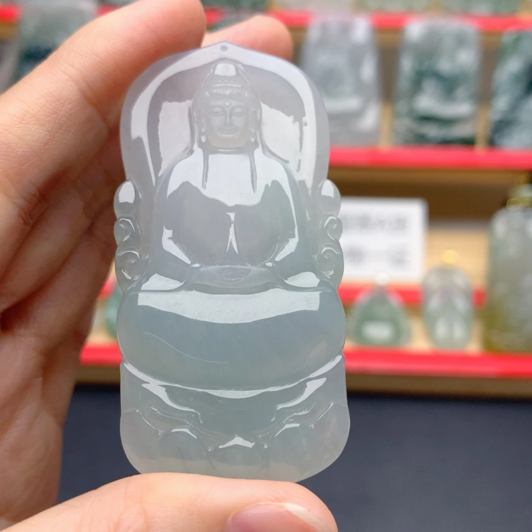 翡翠未镶嵌颈饰素衣