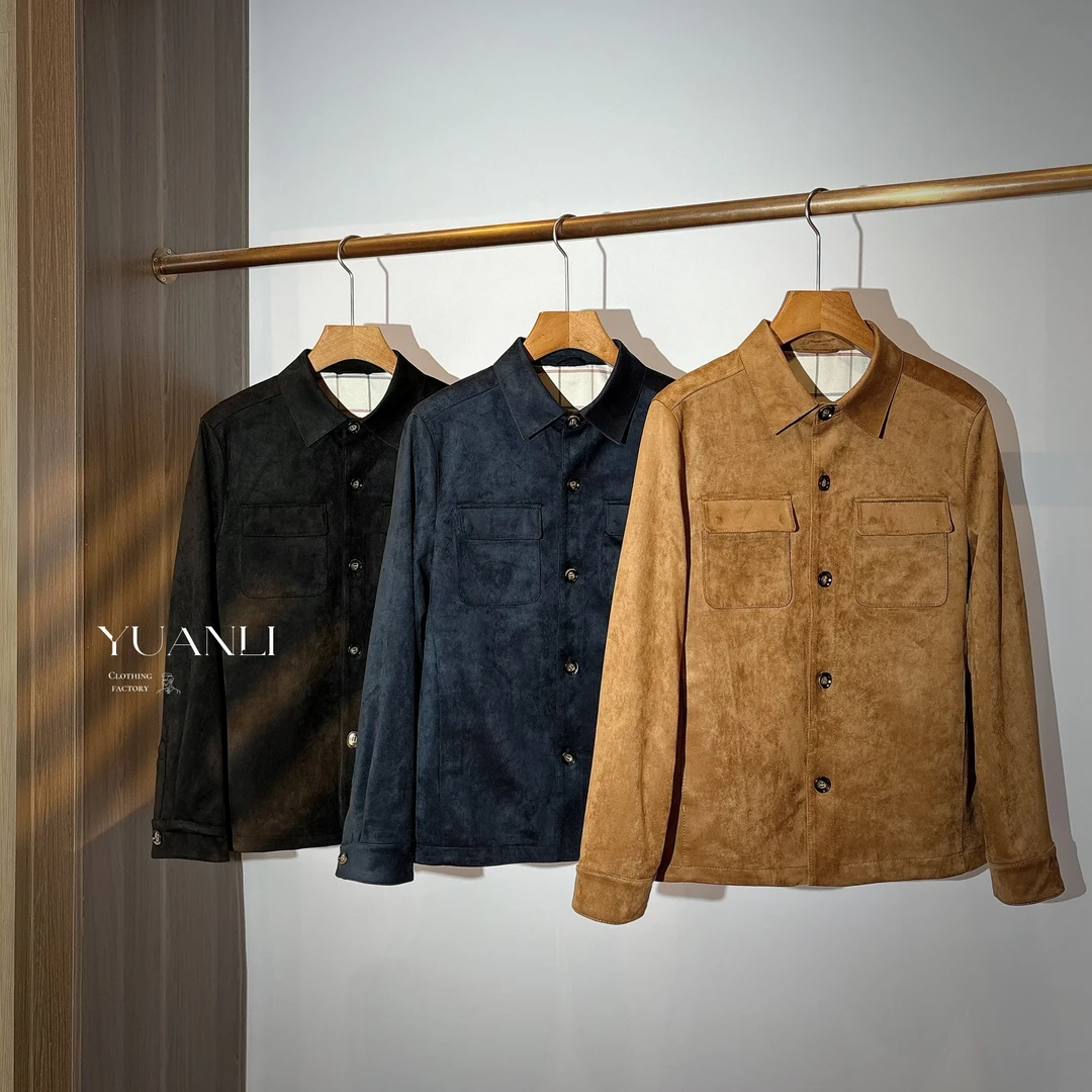 【53005-JL】高奢男装 2025秋冬新款 男士翻毛皮时尚休闲翻领夹克