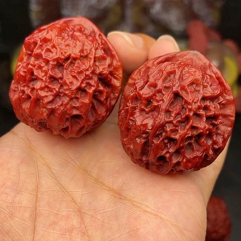 【闪购商品】文玩核桃把件39尺金蟾球