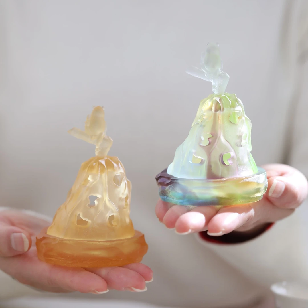 琉璃月兔香炉家用室内香薰炉摆件无粘粉香炉沉香檀香炉