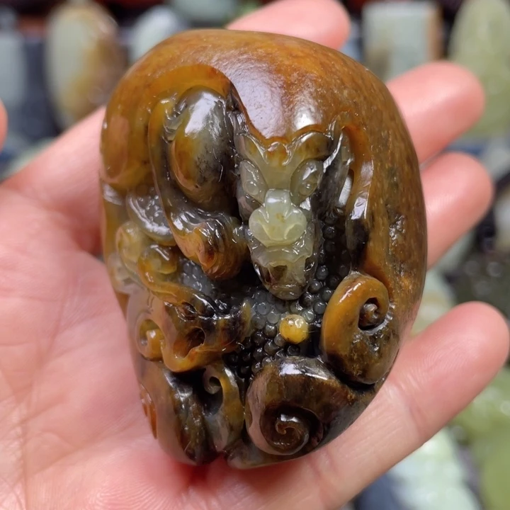 和田玉未镶嵌挂件