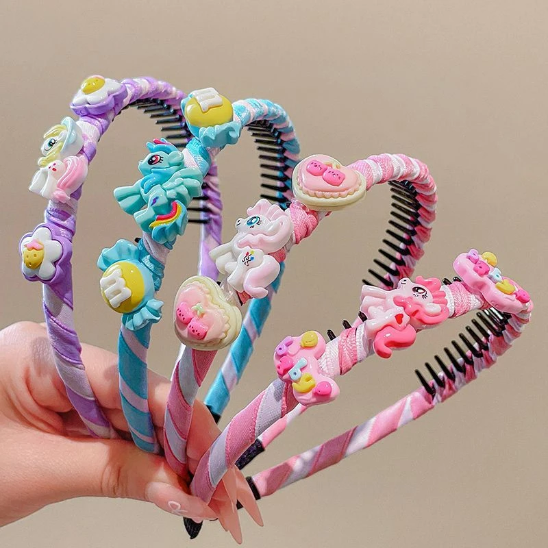 小马宝莉儿童发箍女2025新款女童带齿防滑头箍宝宝不伤发碎发神器