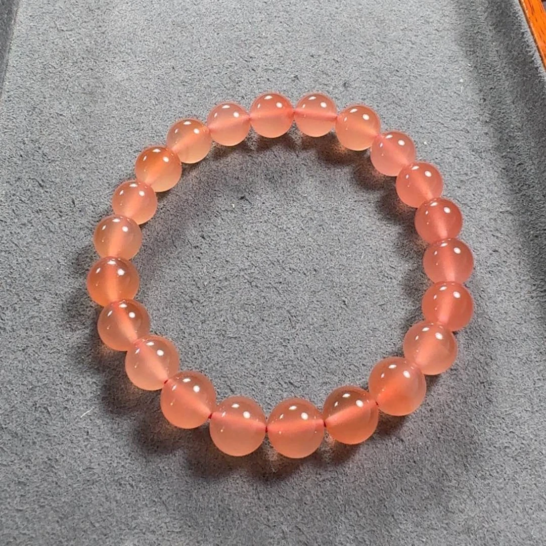 南红玛瑙未镶嵌手串尺寸8+