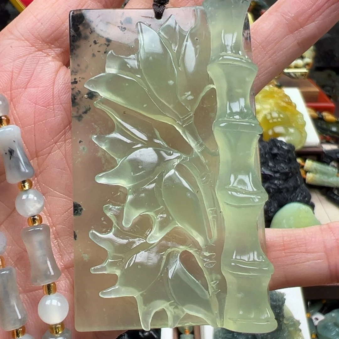 岫玉未镶嵌挂件挂件