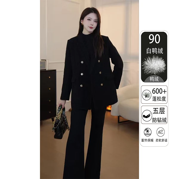 【张不晚专属】冬季羽绒服西装外套高端百搭外套