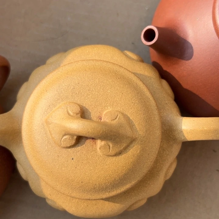 紫砂茶案黄金仿古如意150cv