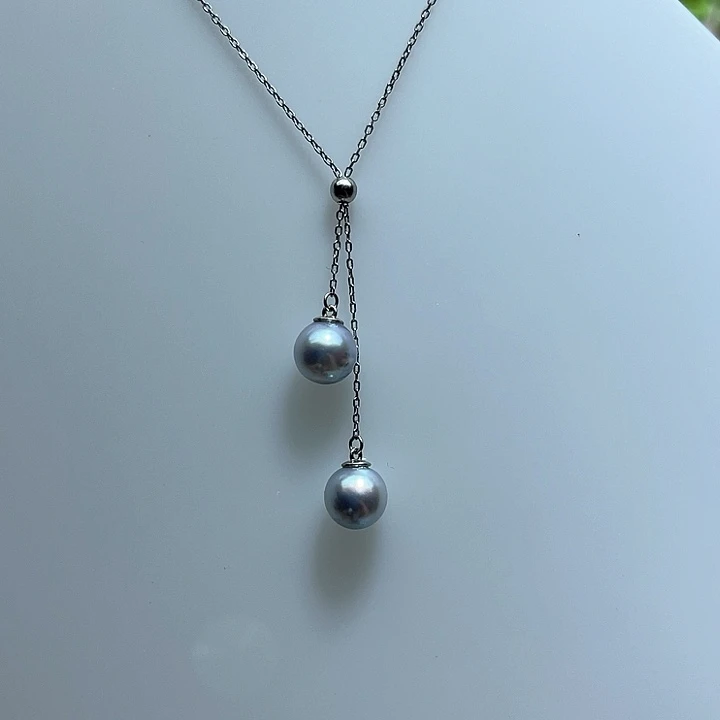 颈饰银S925镶嵌海水珍珠