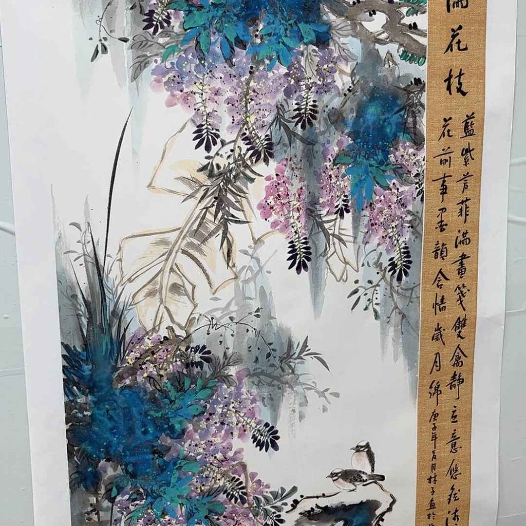 国画纯手绘宣纸国画作品