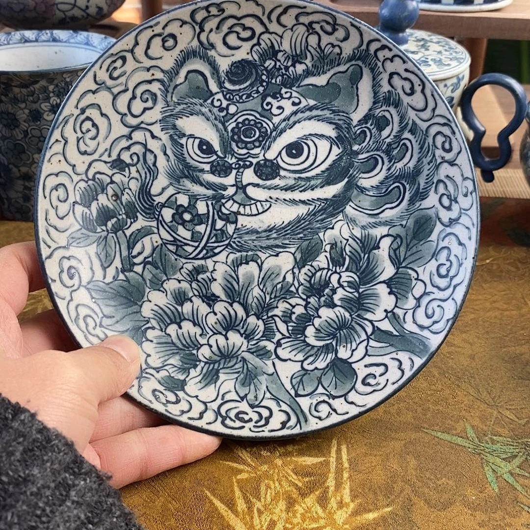 陶手工手绘青花高温陶瓷