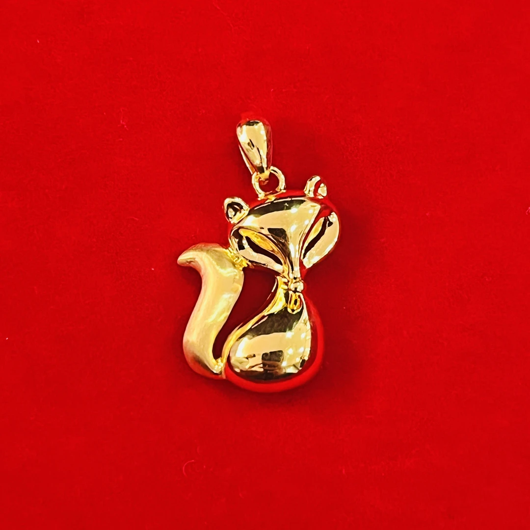 【思思专享】 足金999饰品 狐狸吊坠 1.37 ZP