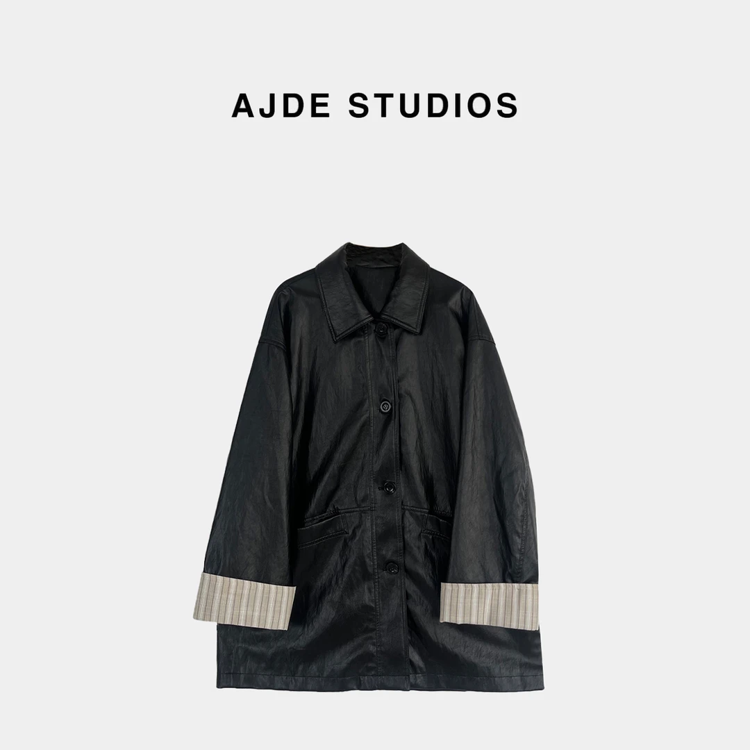 AJDE｜复古肌理蛋白皮衣 QZ