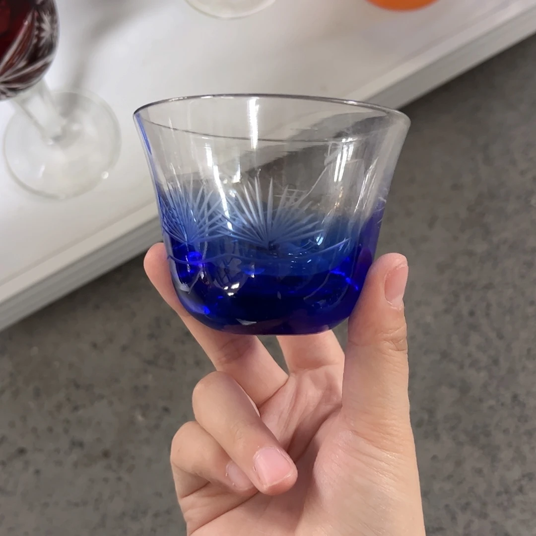 高脚款水晶玻璃微瑕一个