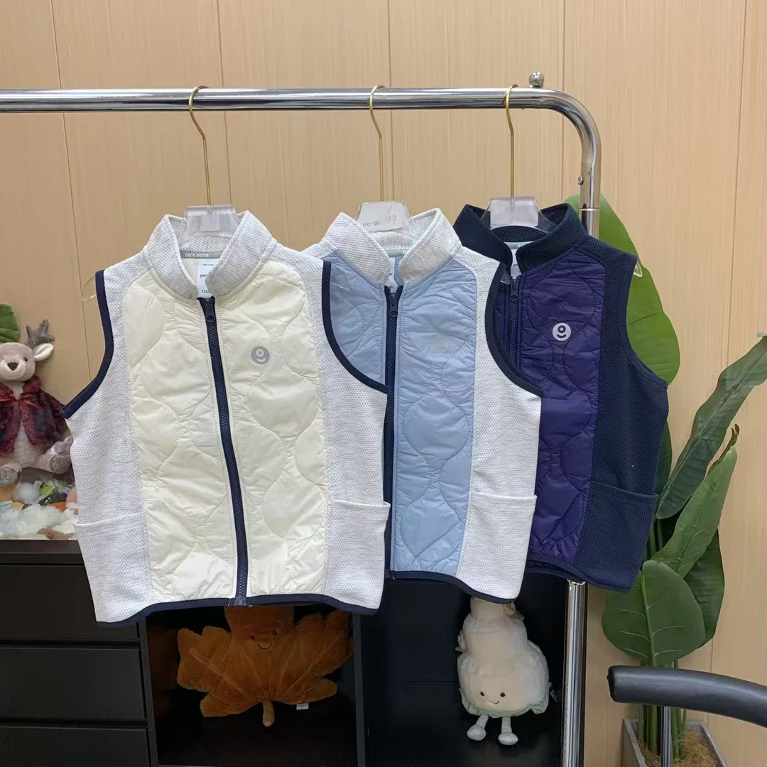 【葫芦拼】儿童25年春季新品棉马甲拼接绗棉背心外套