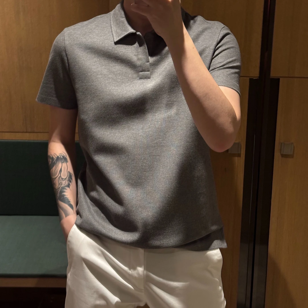 诺可精选】轻奢夏日系列美国皮马棉轻商务polo 爵派尔DC325