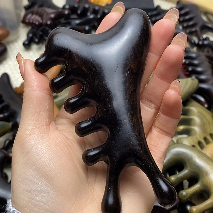 紫光檀四合一微瑕按摩梳