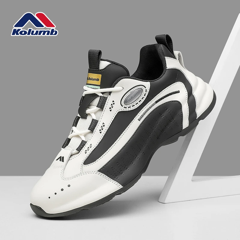 kolumb/哥仑步加绒男鞋男士时尚休闲皮鞋男款品牌运动鞋防滑软底
