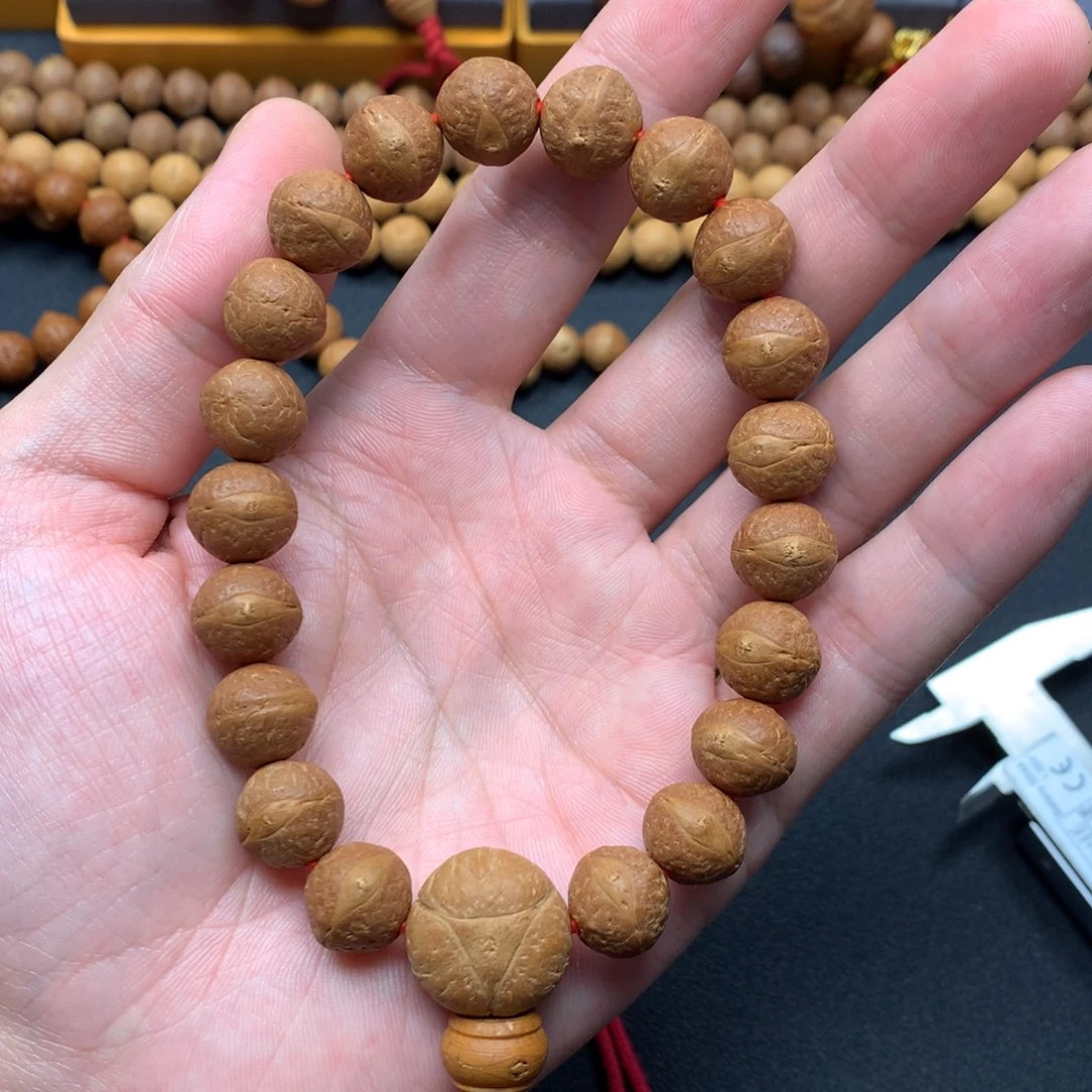 手串凤眼菩提凤眼菩提手持红皮铁籽12.5尺寸