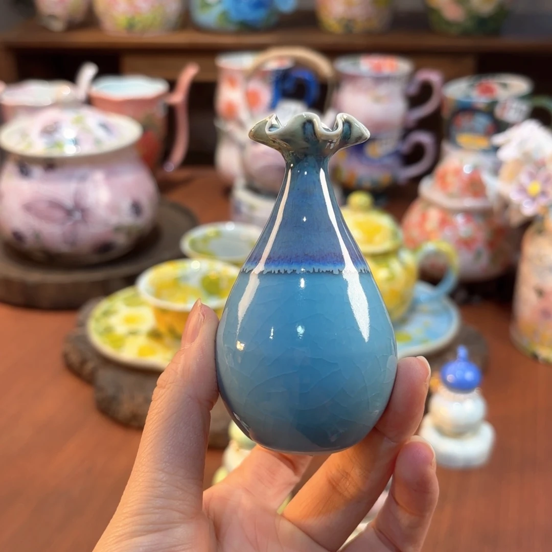 景德镇手绘高温釉下彩陶瓷茶具