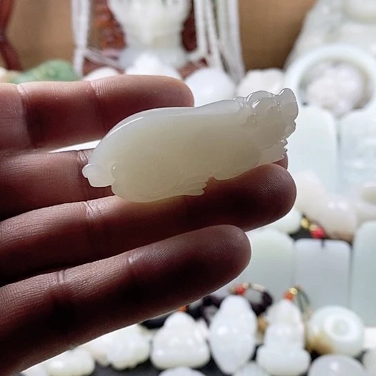 手链未镶嵌和田玉（白玉）