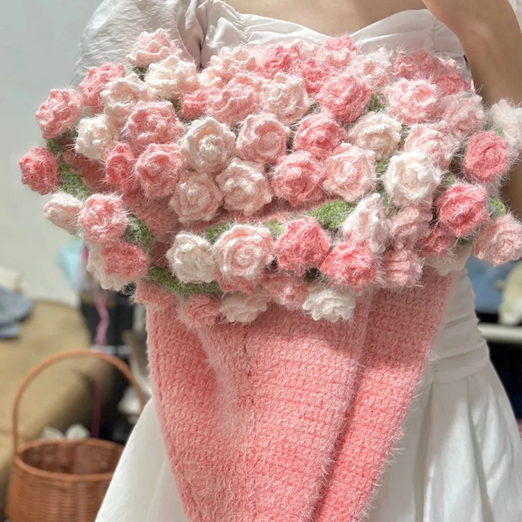 魔法球手工diy材料包钩织毛毯毛线花束包包编织生日礼物送女生