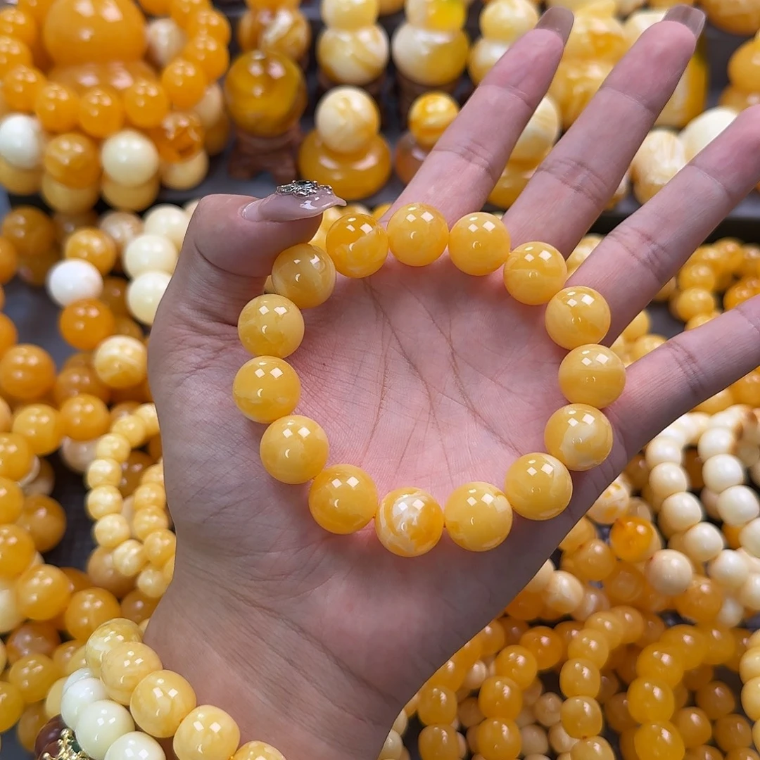 蜜蜡未镶嵌珠宝奇石同料15mm