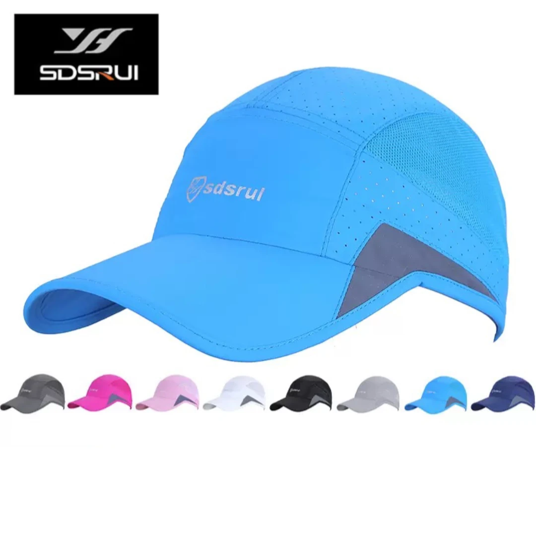 夏季速干轻薄帽子男女休闲遮阳帽户外钓鱼跑步运动帽透气男女情侣