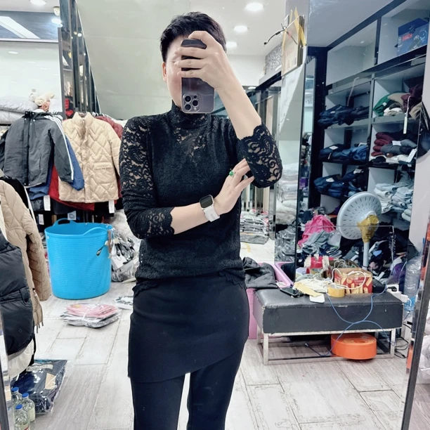 高弹力镂空蕾丝气质单衣打底衣5910品