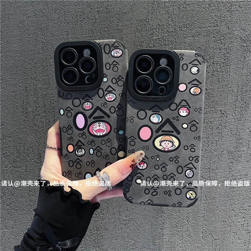 精孔磨砂全包贴皮适用苹果17iPhone/华为荣耀/OPPOVIVO小米手机壳