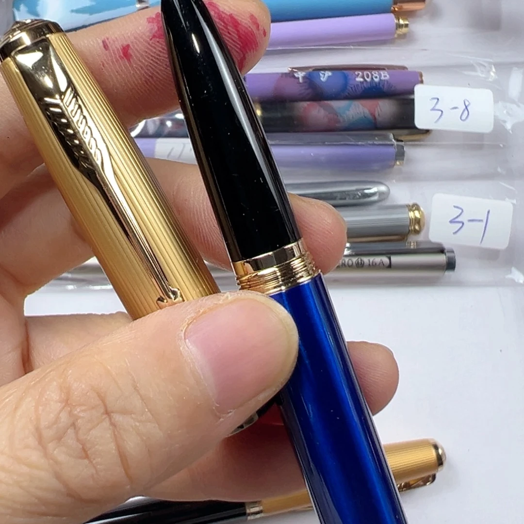 便携式金豪85蓝色旋帽暗尖吸墨器可卸