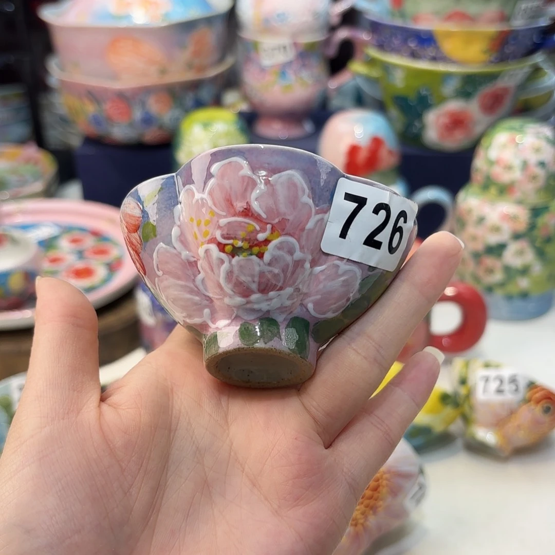 瓷片景德镇手绘高温釉下彩陶瓷茶具