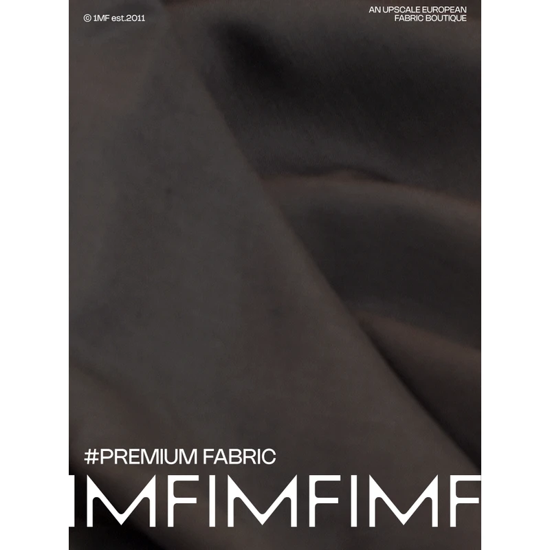 暮雪流年 欧洲面料LIB&CO 亚麻+天丝面料豆沙巧克力色布料宽140CM