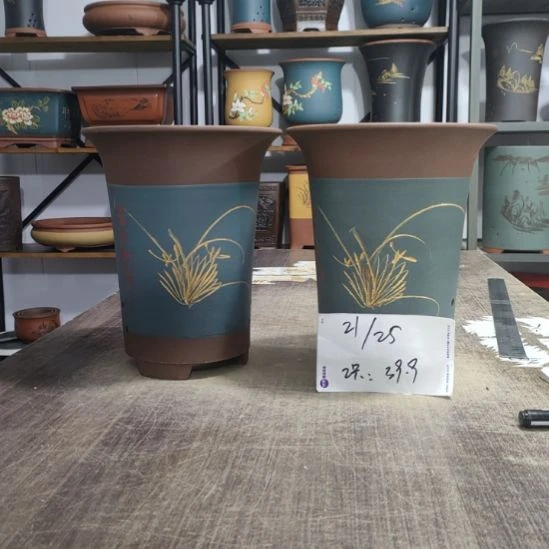 紫砂花盆库存尾货清仓