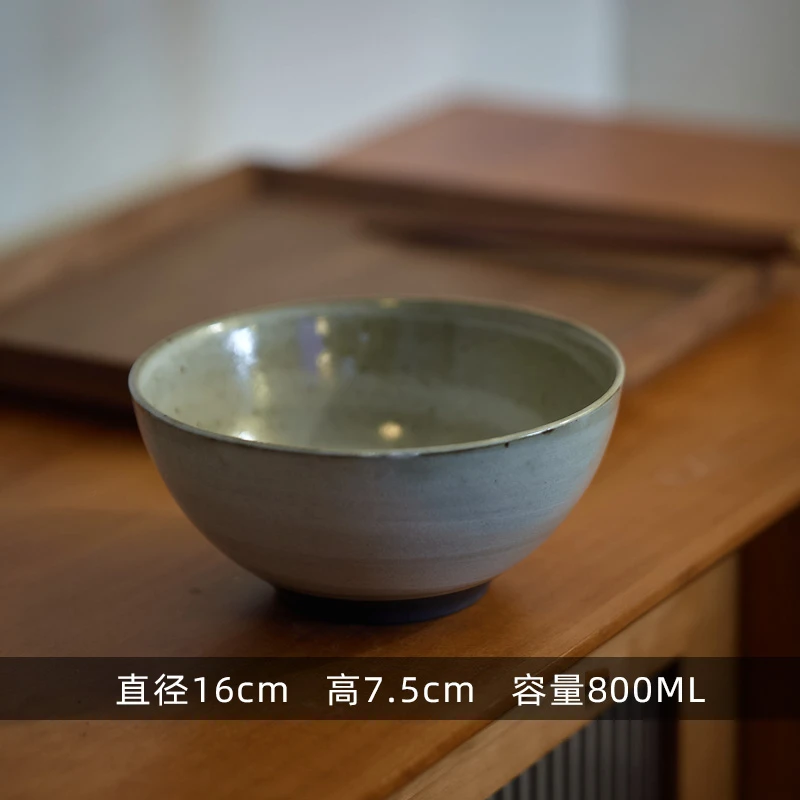 《食野》粥碗 汤面碗汤碗复古菜碗深碗 民宿沙拉碗