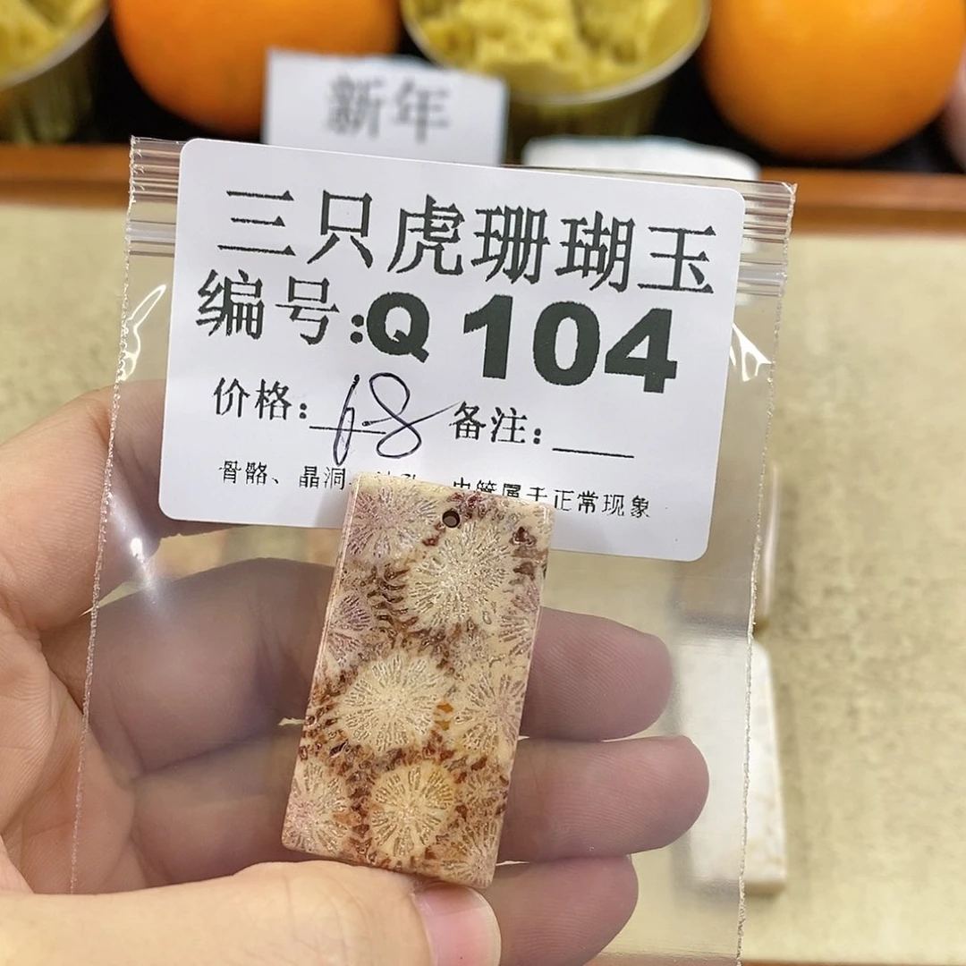 硅化珊瑚（珊瑚玉）1未镶嵌*️****