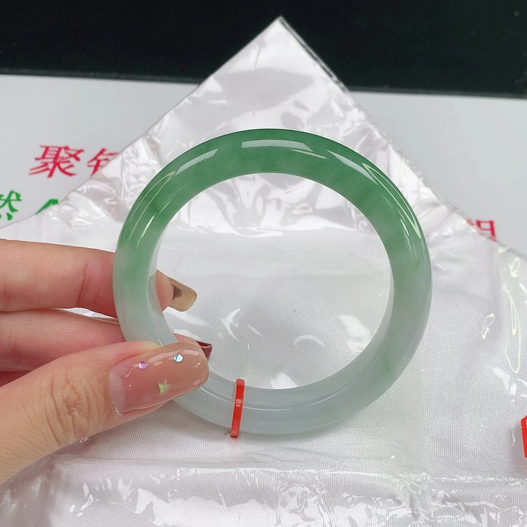 未镶嵌手镯翡翠杺****柠天然翡翠A货402